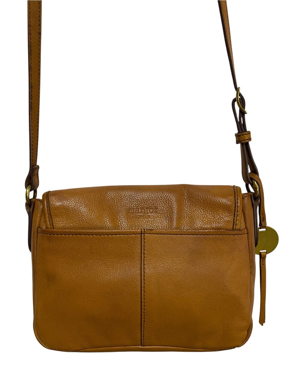 margot Tan Leather Crossbody with Turn-Lock Detail - Picture 4 of 15